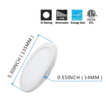 Lit Up Lighting LIT5205WH-40K - Hillsview Slim LED Flush Mount White Finish